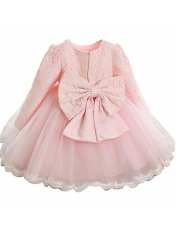 Girls' Tulle Flower Princess Wedding Dress for Toddler and Baby Girl