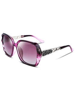 Classic Polarized Women Sunglasses Sparkling Composite Frame B2289