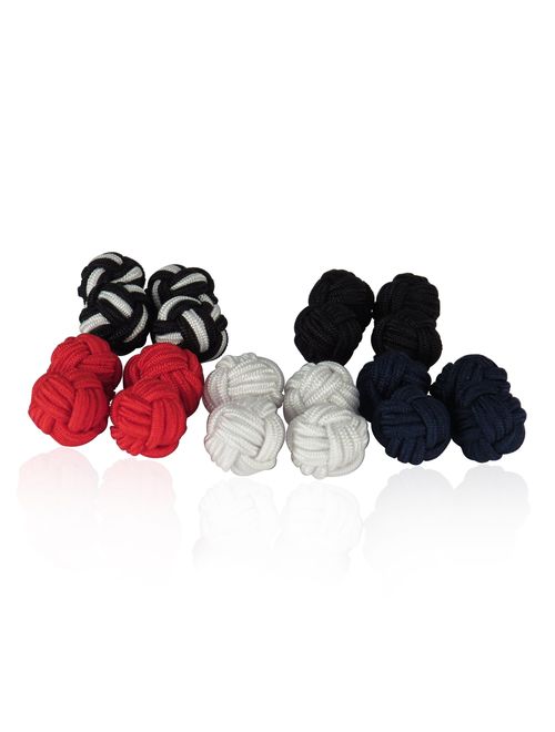 Cuff-Daddy Silk Knot Cufflinks Gift Set - 5 Pairs