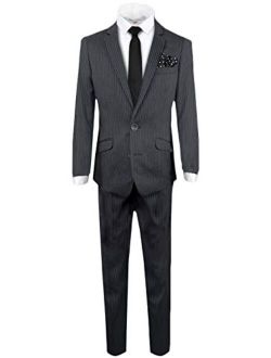 Signature Boys' Slim Fit Suit Complete Outfit