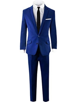 Signature Boys' Slim Fit Suit Complete Outfit