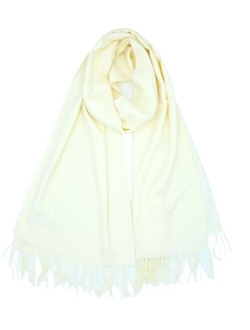 Achillea Soft Silky Solid Pashmina Shawl Wrap Scarf for Wedding Bridesmaid Dress