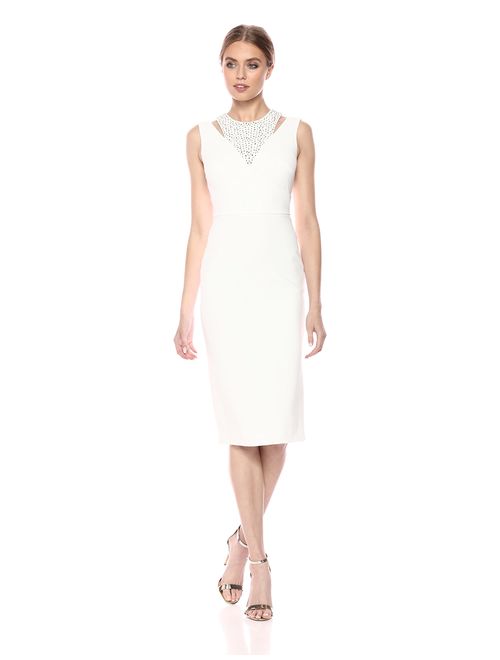 Calvin Klein Women's Embellished Cut Out Sheath Dress