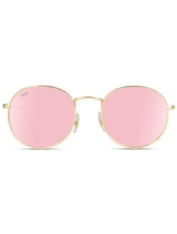 WearMe Pro - Reflective Lens Round Trendy Sunglasses