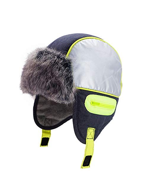 Keepersheep Baby Boy Ushanka Earflap Winter Trooper Hat Cap, Kids Trapper Hat