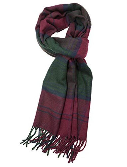 Achillea Soft & Warm Tartan Plaid Checked Cashmere Feel Winter Scarf Unisex