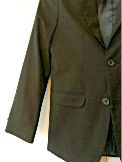 Boys IZOD Black Poly/Wool BLAZER JACKET Size 12R Regular Dress Suit Coat