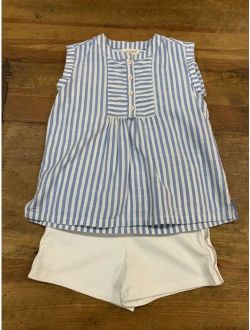 Girls Summer Top/Shorts Set Size 4/5/6 EUC