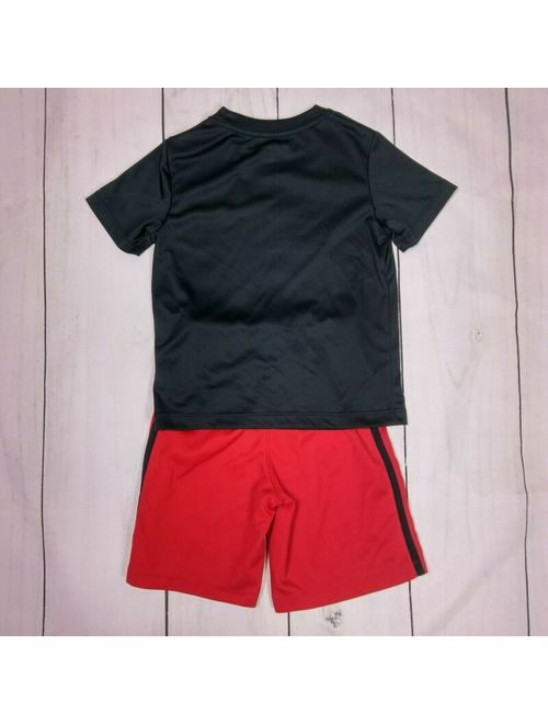 Champion Boy Size 4T Red Black Athletic Sport Top Short Set