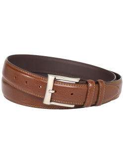 Men's Big and Tall Pebble Grain Leather Belt 32MM