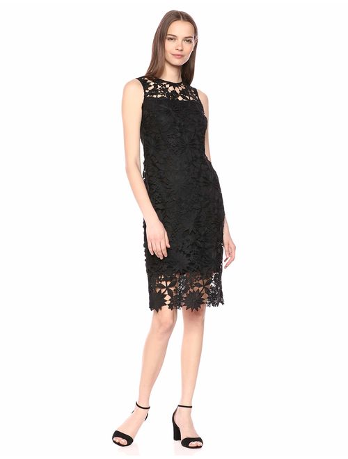 Calvin Klein Floral Embroidered Lace Women's Sheath Dress