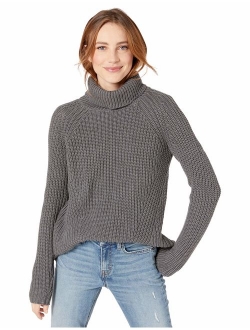 Amazon Brand - Goodthreads Women's Cotton Shaker Stitch Turtleneck Sweater