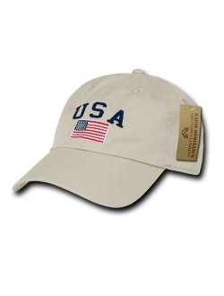 RAPDOM Polo Style American Pride Flag Baseball Caps