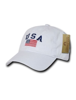 RAPDOM Polo Style American Pride Flag Baseball Caps