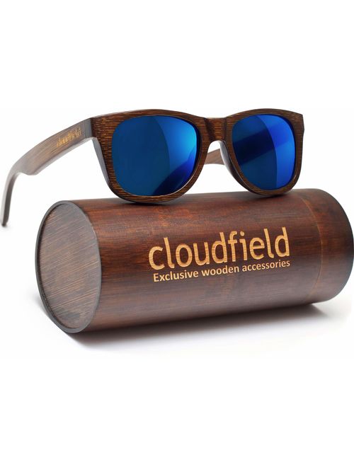 Wood Sunglasses Polarized for Men and Women - Bamboo Wooden Wayfarer Style