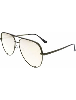 Quay Australia HIGH KEY Men's and Women's Sunglasses Classic Oversized Aviator