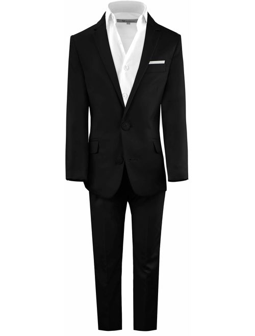 Black n Bianco Boys' First Class Slim Fit Suits Lightweight Style. Presented by Baby Muffin