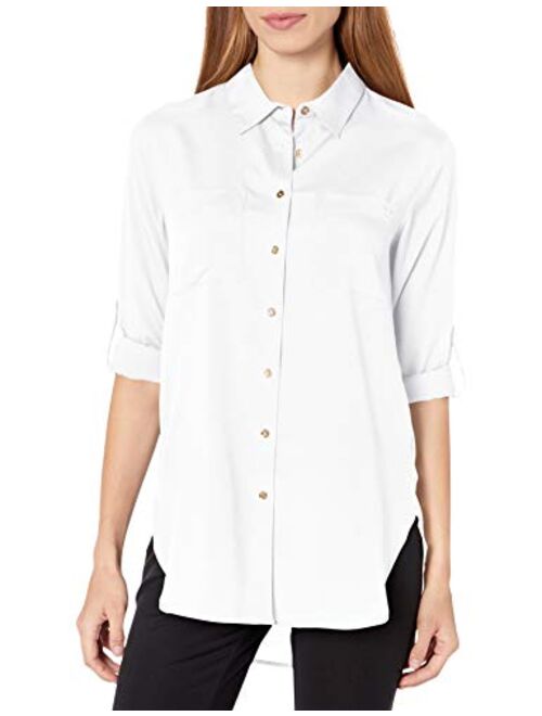 Calvin Klein Women's Roll Sleeve Tunic