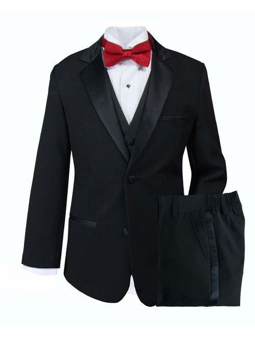 Spring Notion Big Boys' Modern Fit Tuxedo, No Tail