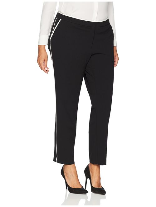 Calvin Klein Women's Plus Size Pant with Contrast Binding