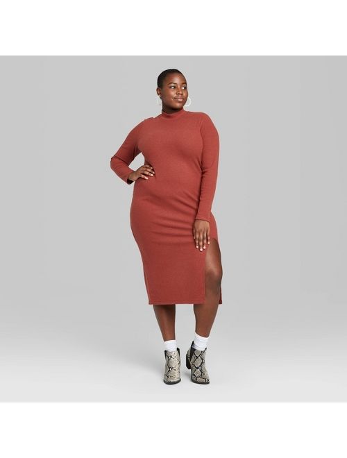 mock turtleneck plus size