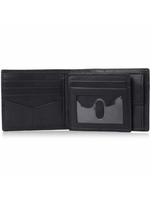 Alpine Swiss Front Pocket Wallet Minimalist Super Thin 5 Card