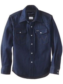 Boys' Western Solid Snap Shirt