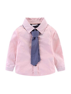 Mud Kingdom Little Boys Shirt and Tie Set Cute Stars