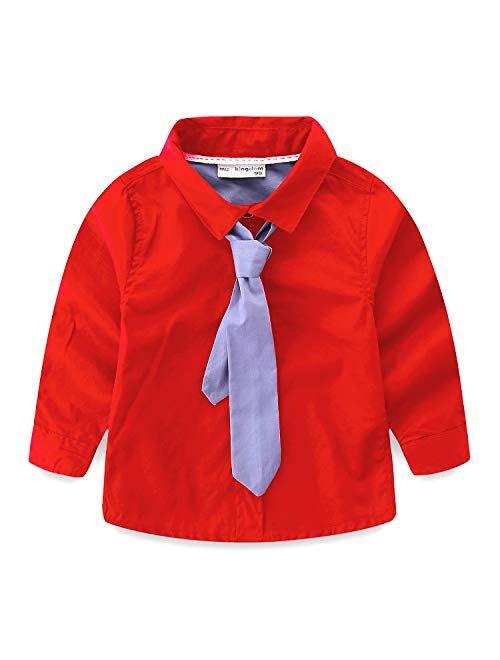 Mud Kingdom Little Boys Shirt and Tie Set Cute Stars