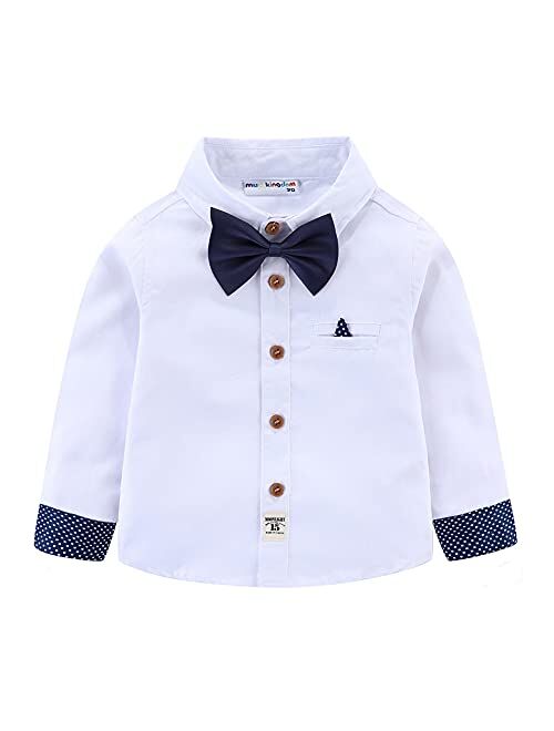 Mud Kingdom Little Boys Shirt and Tie Set Cute Stars