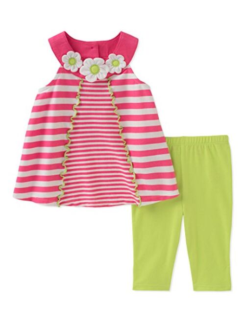 Kids Headquarters Girls' Tunic Set-Capsleeves