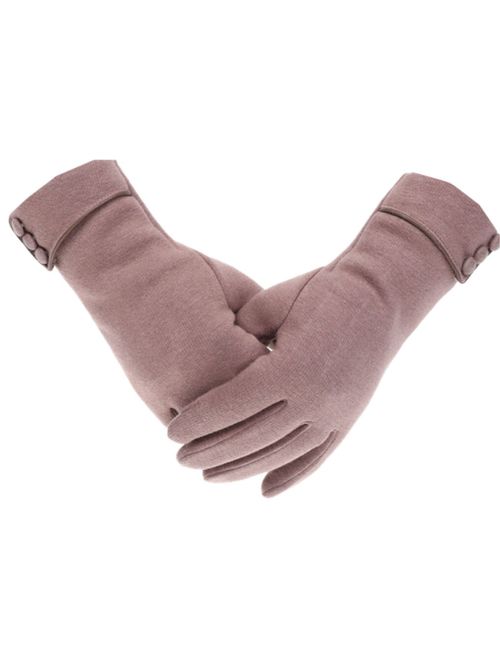 Tomily Womens Touch Screen Phone Fleece Windproof Gloves Winter Warm Wear