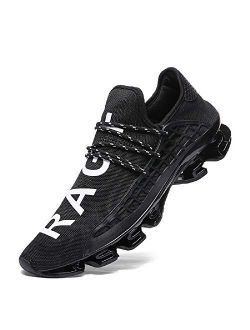 XIDISO Mens Running Shoes Womens Slip On Blade Mesh Fashion Men's Sneakers Athletic Tennis Sports Cross Training Casual Walking Shoe for Men