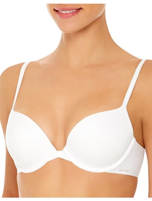 Calvin Klein Women's Perfectly Fit Push Up Plunge Memory Touch Bra