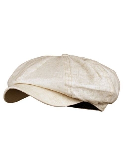 Wonderful Fashion Men's Linen 8 Panel Applejack Gatsby newsboy IVY Hat