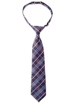 Retreez Tartan Plaid Styles Woven Microfiber Pre-tied Boy's Tie - Various Colors