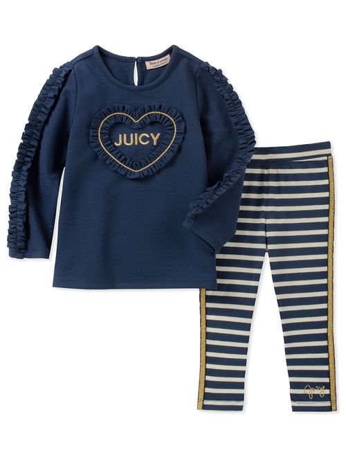 Juicy Couture Girls' 2 Pieces Tunic Legging Set