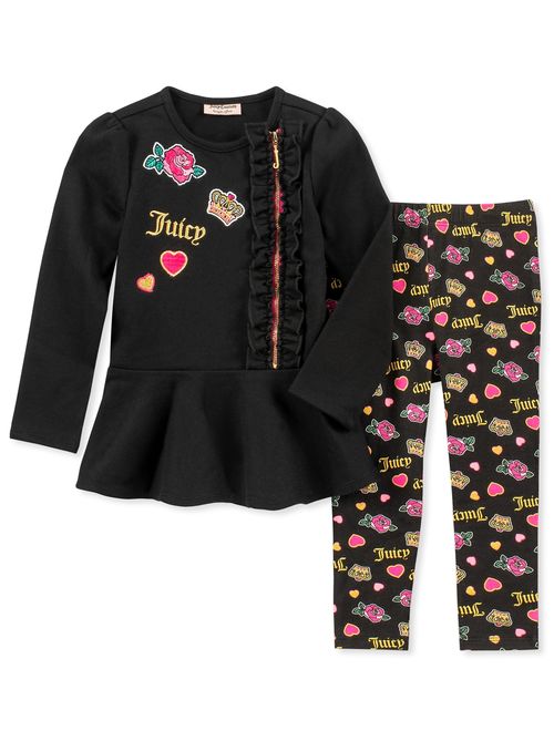 Juicy Couture Girls' 2 Pieces Tunic Legging Set