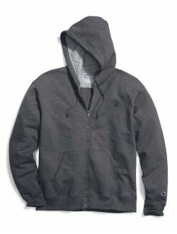 Men's Big and Tall Full-Zip Fleece Hooded Jacket