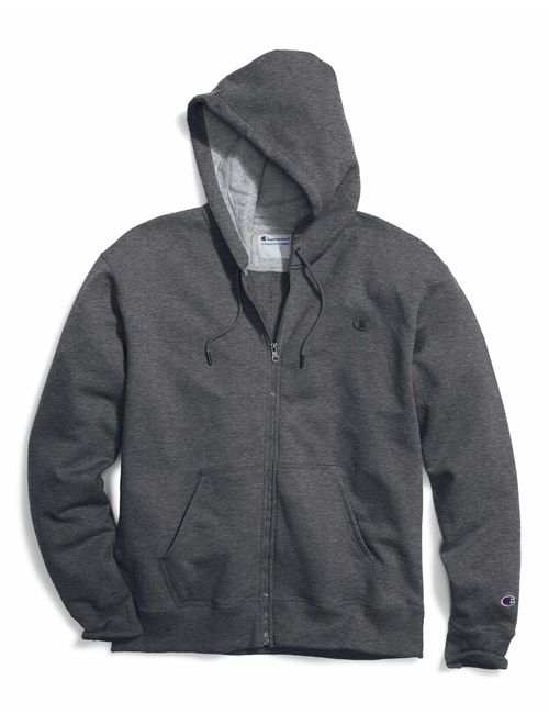 Champion Men's Big and Tall Full-Zip Fleece Hooded Jacket