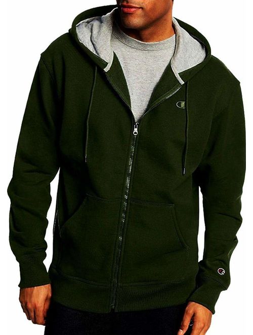 Champion Men's Big and Tall Full-Zip Fleece Hooded Jacket