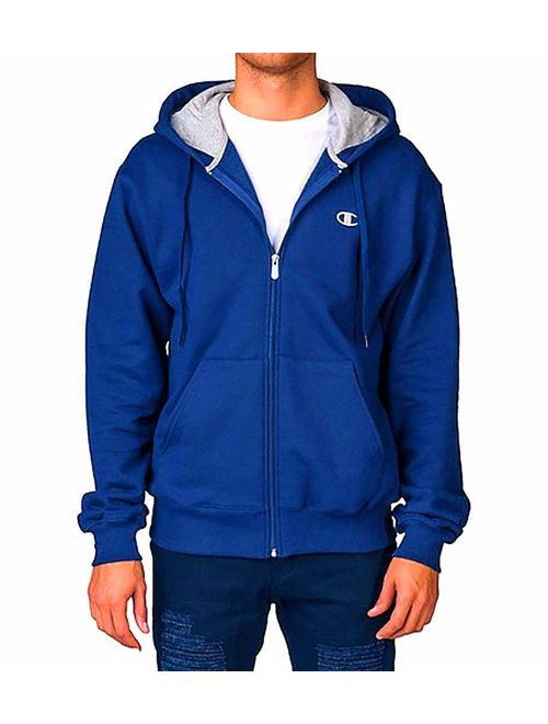 Champion Men's Big and Tall Full-Zip Fleece Hooded Jacket