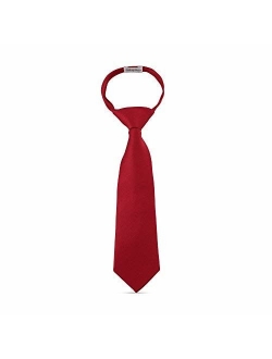 Ties For Boys - Zipper Pre-Tied Woven Boys Tie: Neckties For Kids Wedding Graduation School Uniforms