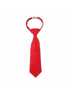 Ties For Boys - Zipper Pre-Tied Woven Boys Tie: Neckties For Kids Wedding Graduation School Uniforms