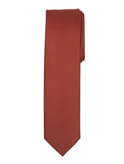 Boy's Regular Self Tie Prep Solid Color Necktie