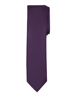 Boy's Regular Self Tie Prep Solid Color Necktie