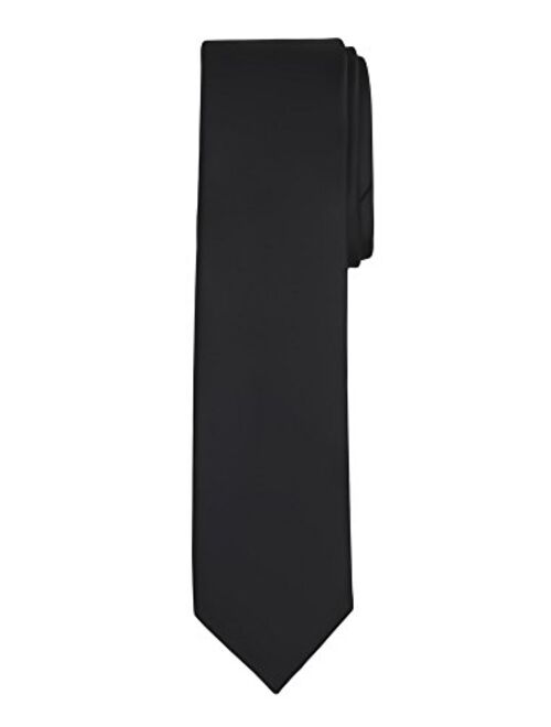 Jacob Alexander Boy's Regular Self Tie Prep Solid Color Necktie