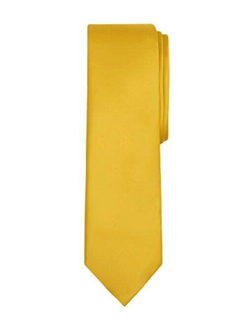 Jacob Alexander Boy's Regular Self Tie Prep Solid Color Necktie