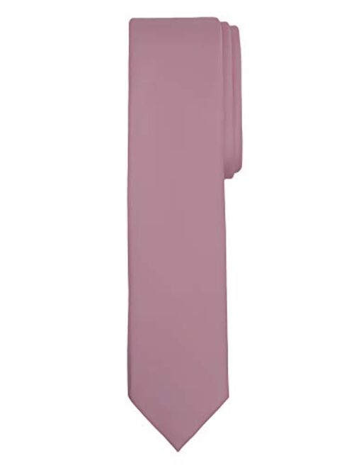 Jacob Alexander Boy's Regular Self Tie Prep Solid Color Necktie