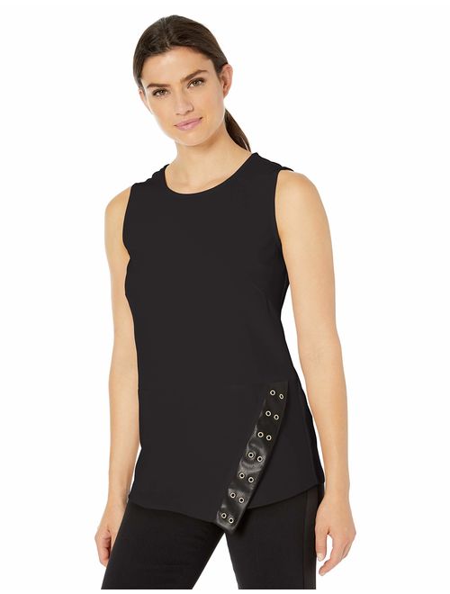 Calvin Klein Women's Sleeveless Asymmetrical Blouse